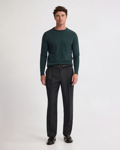 Crew Neck Pure Merino Wool Pullover