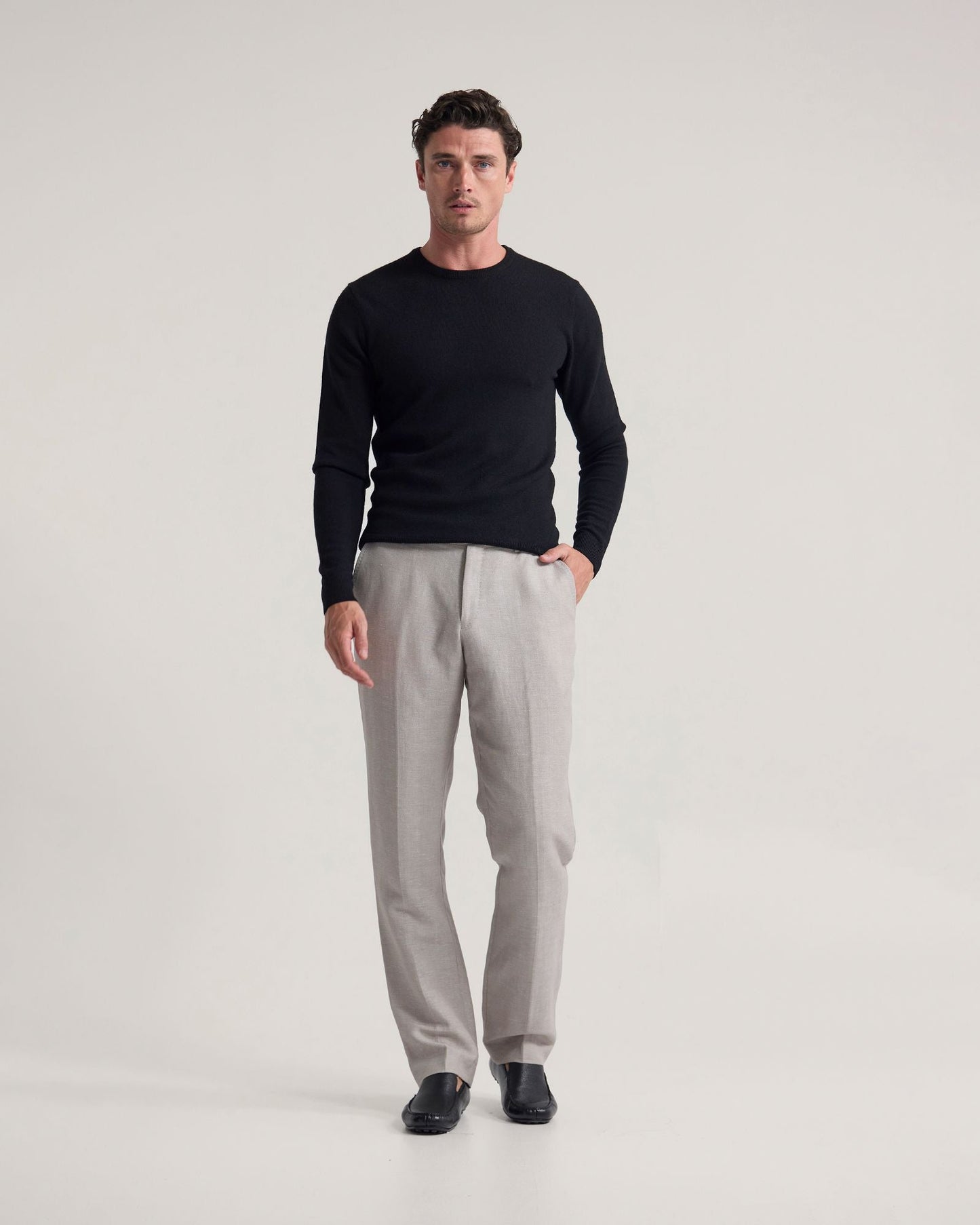 Crew Neck Pure Merino Wool Pullover