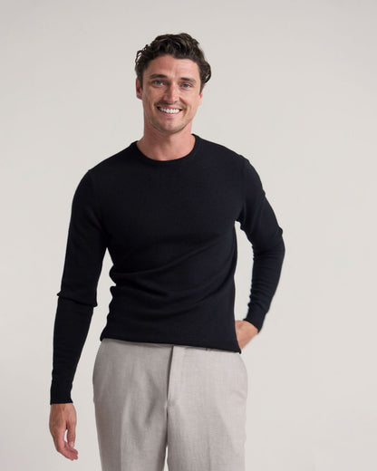 Crew Neck Pure Merino Wool Pullover