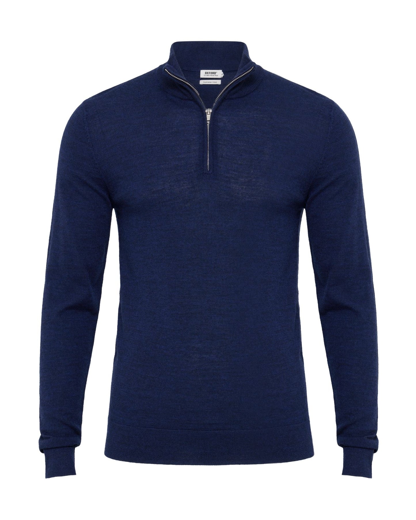 Merino Zip-Neck Wool Pullover