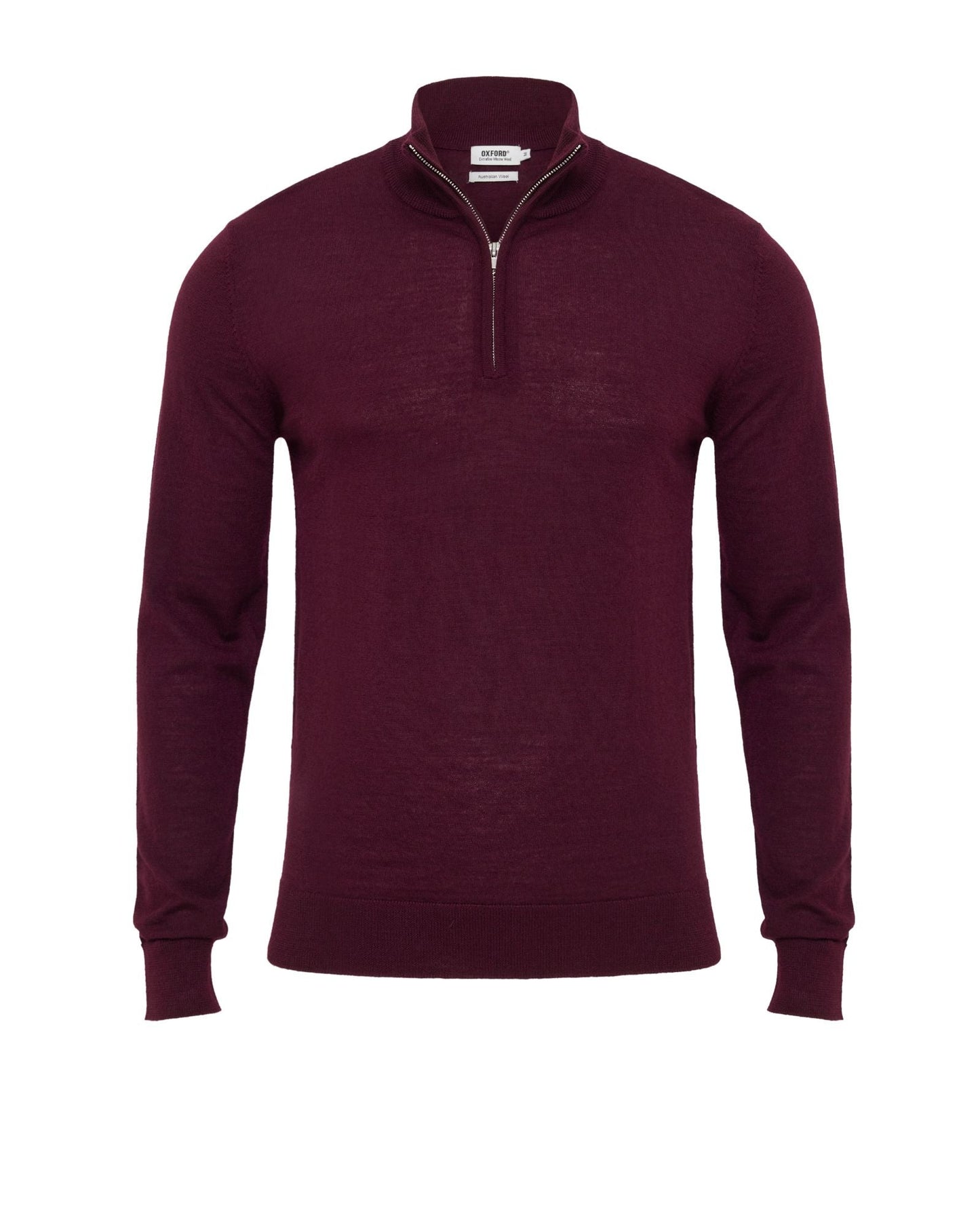 Merino Zip-Neck Wool Pullover