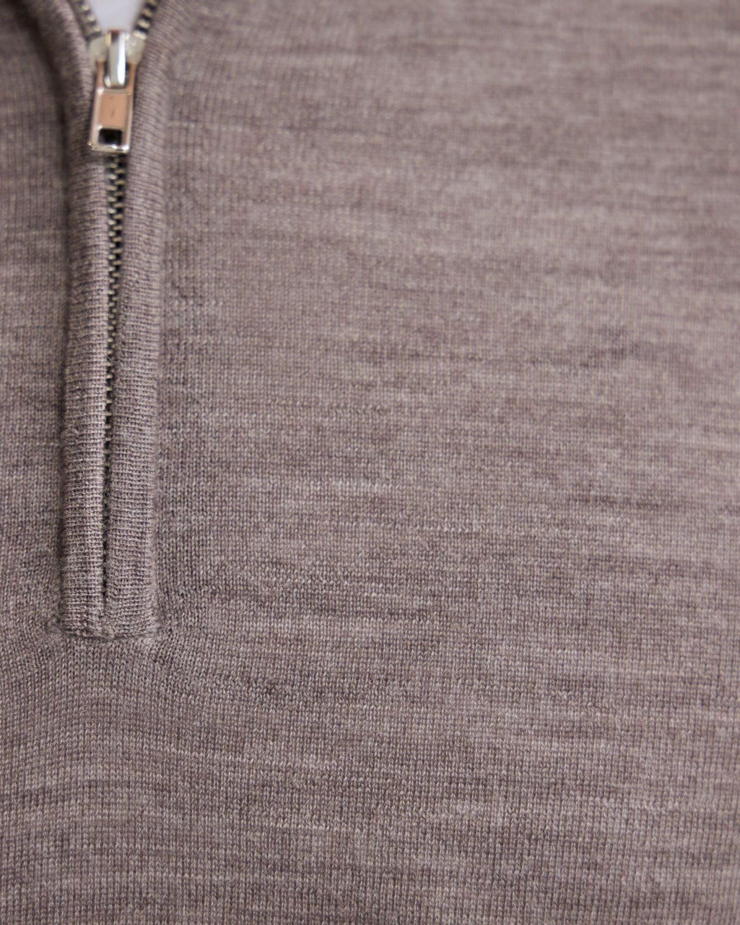 Merino Zip-Neck Wool Pullover