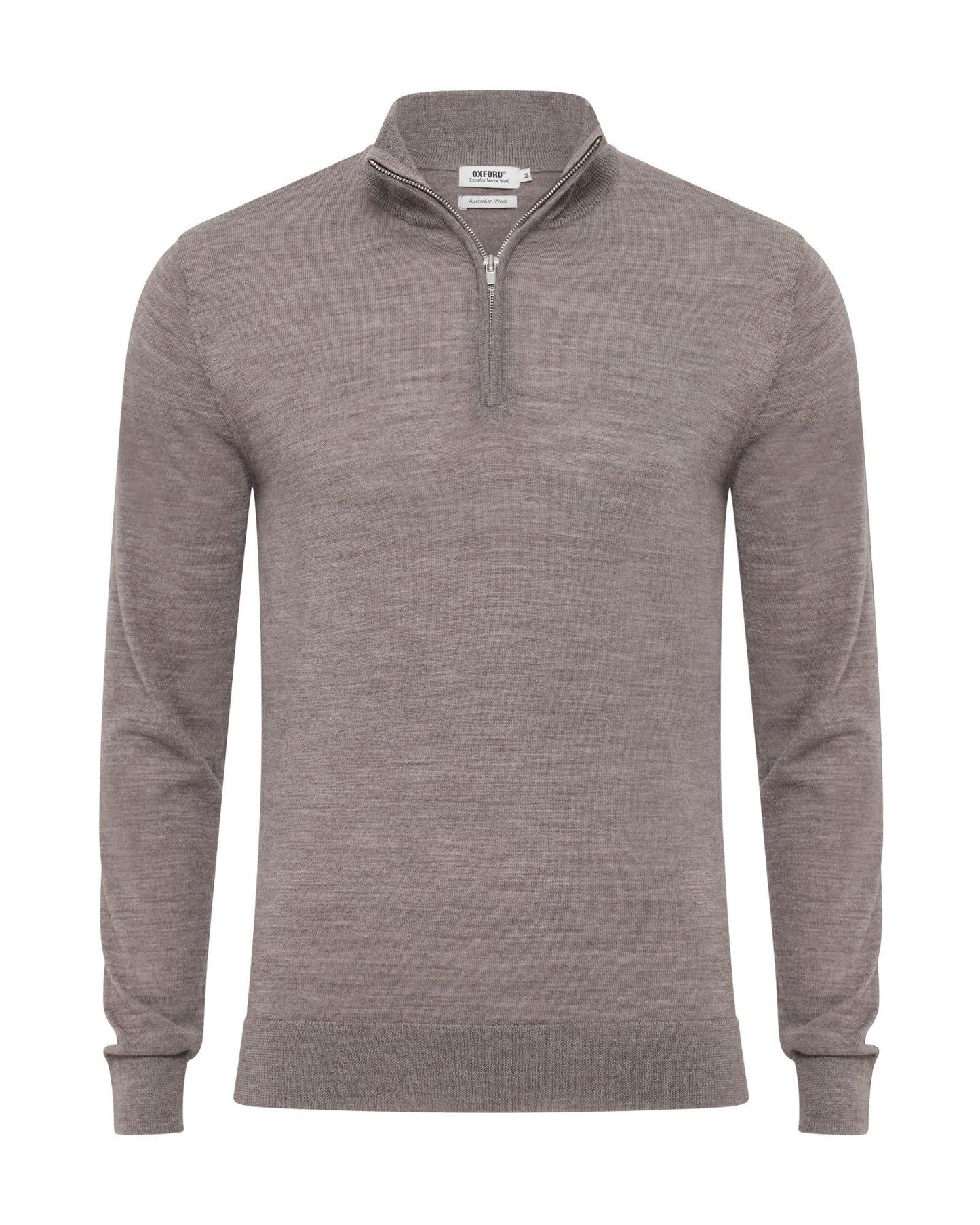 Merino Zip-Neck Wool Pullover