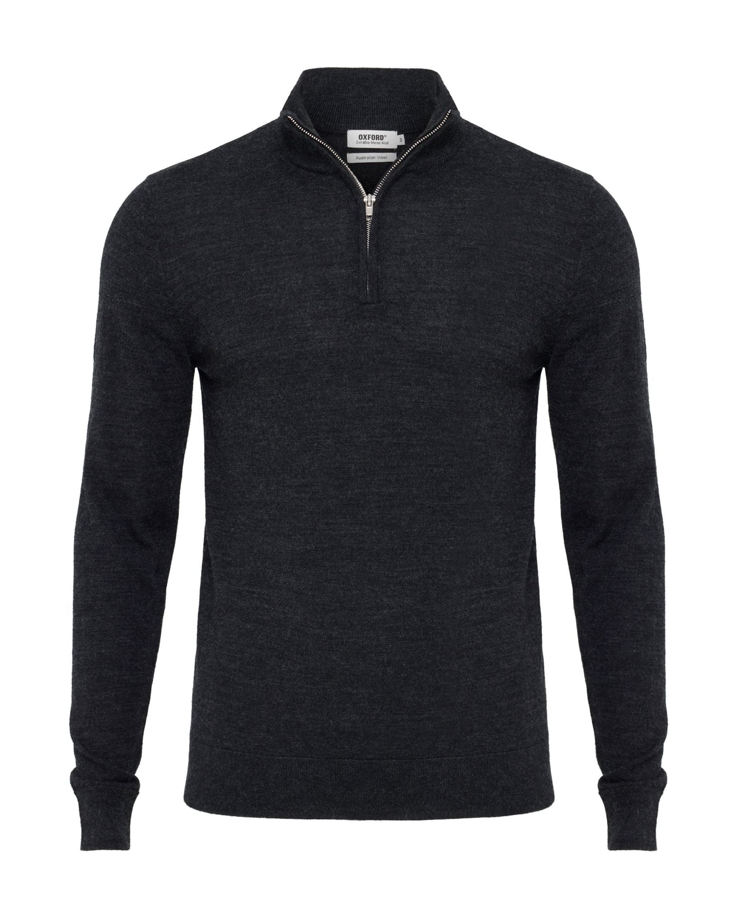 Merino Zip-Neck Wool Pullover