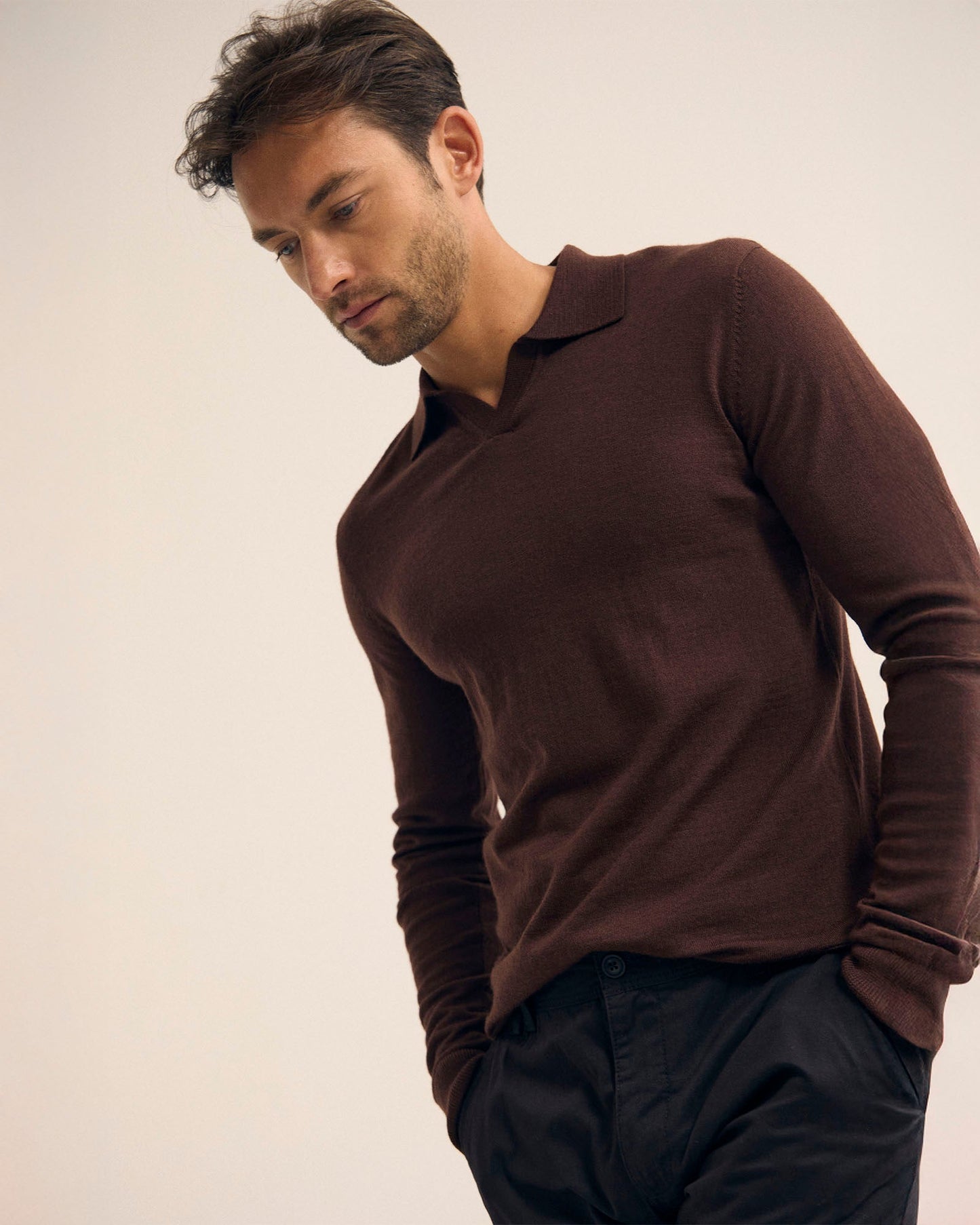 Blair Polo Collar Merino Knit