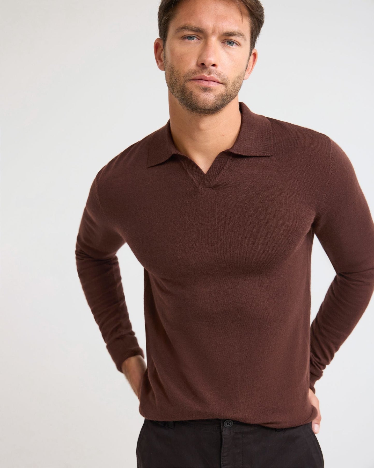 Blair Polo Collar Merino Knit