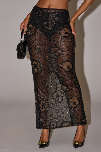 ALL EYES ON ME FLORAL MAXI SKIRT