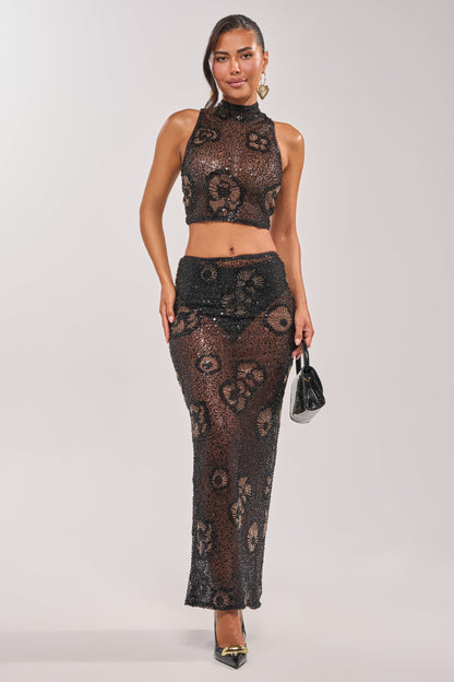 ALL EYES ON ME FLORAL MAXI SKIRT