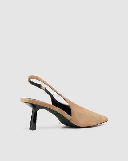 Roma Suede Sling Back Heel