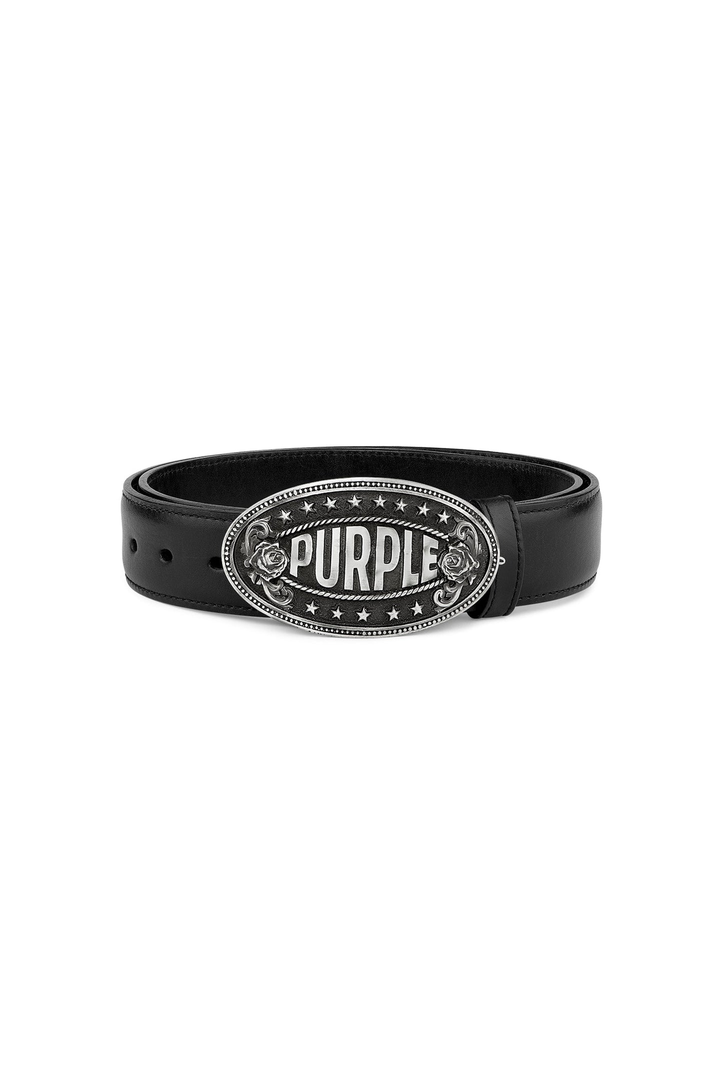 Purple Signature Leather Belt