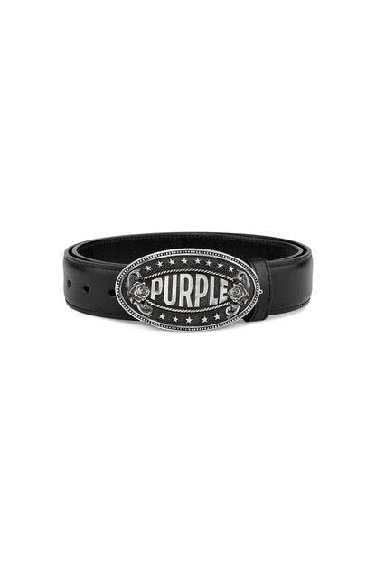 Purple Signature Leather Belt