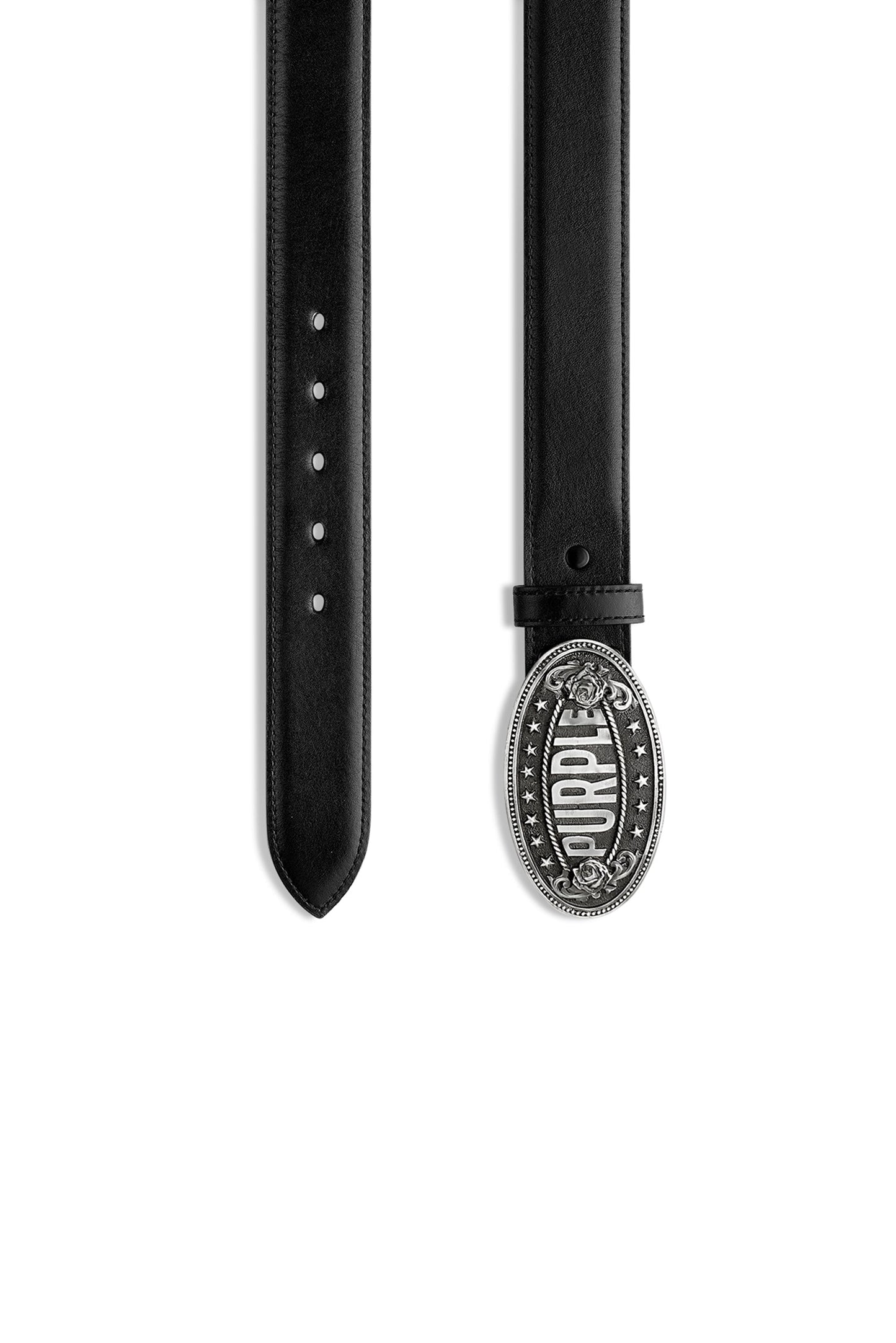 Purple Signature Leather Belt