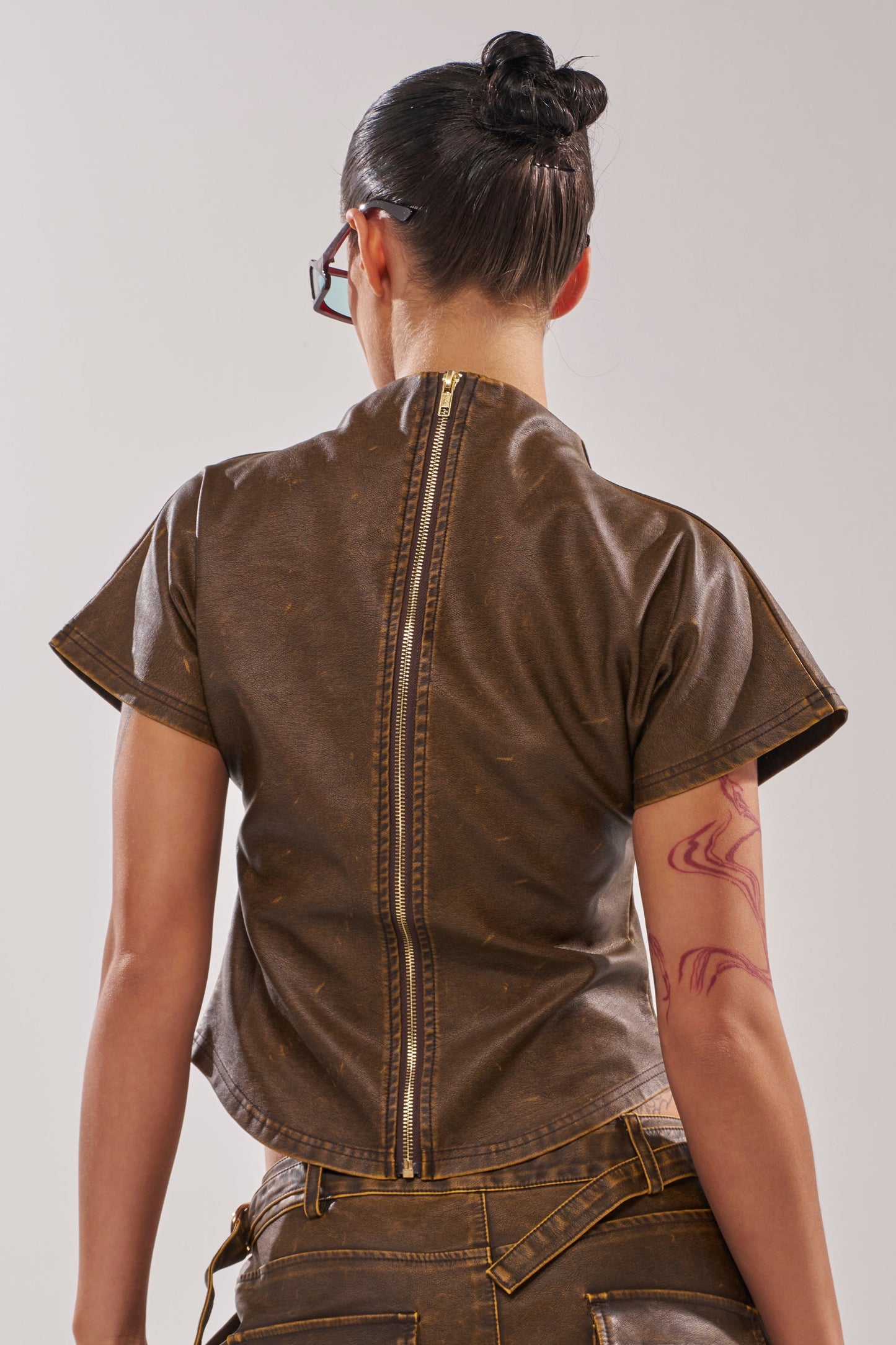 ALL AROUND THE CITY MOCK NECK TOP