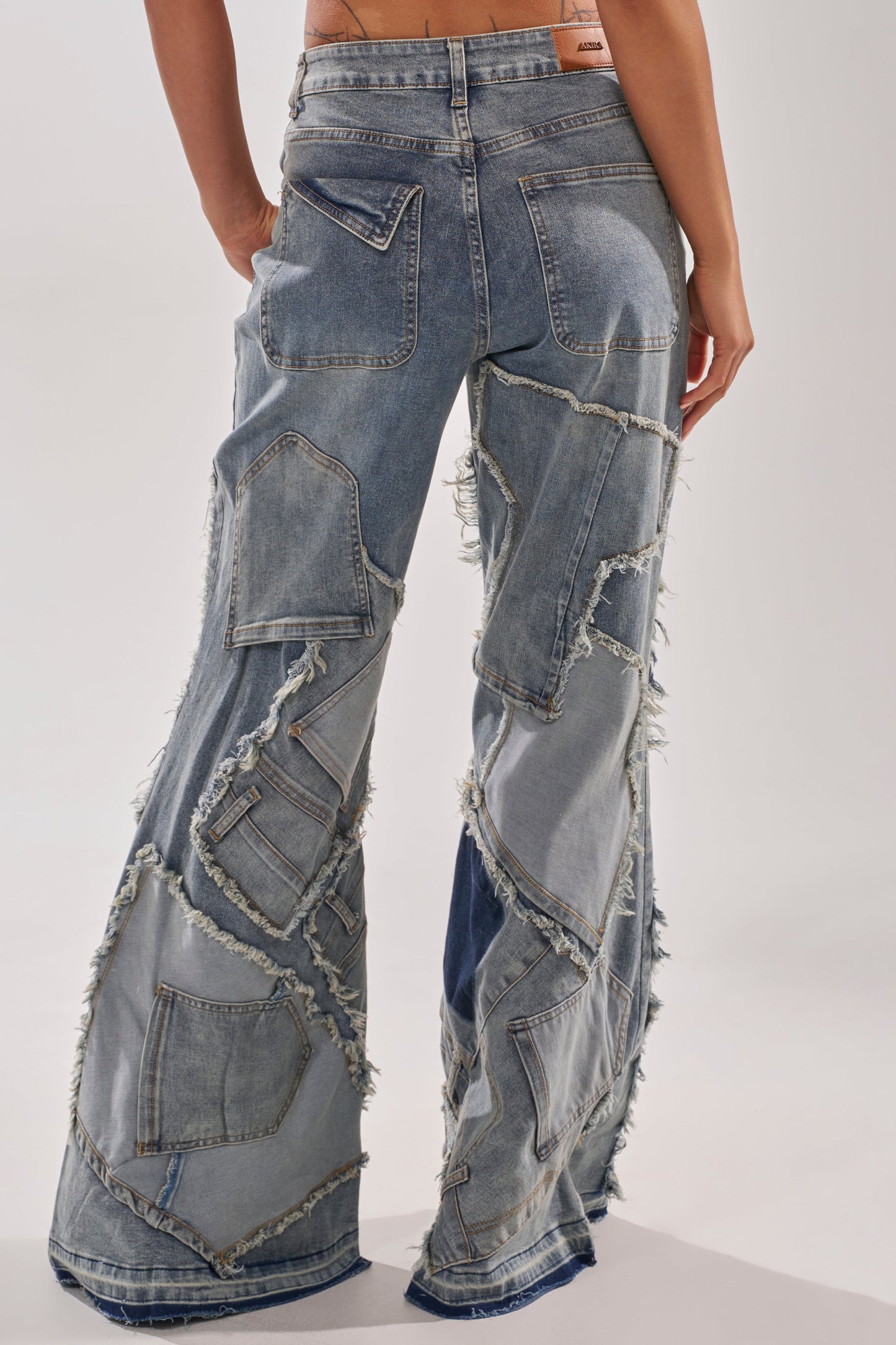 ALL OVER ME DENIM PATCHWORK JEANS