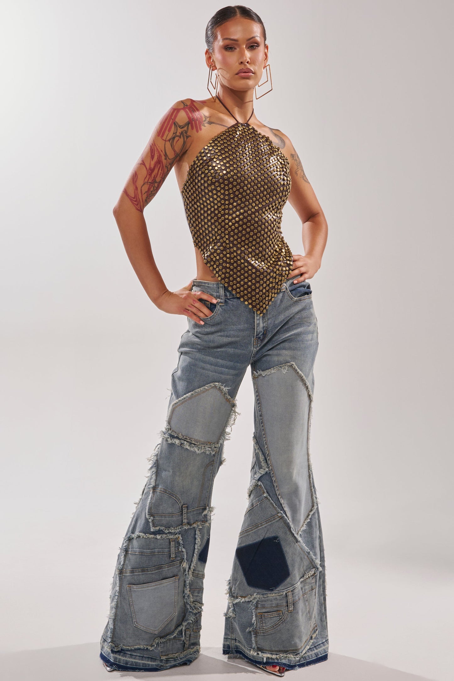ALL OVER ME DENIM PATCHWORK JEANS