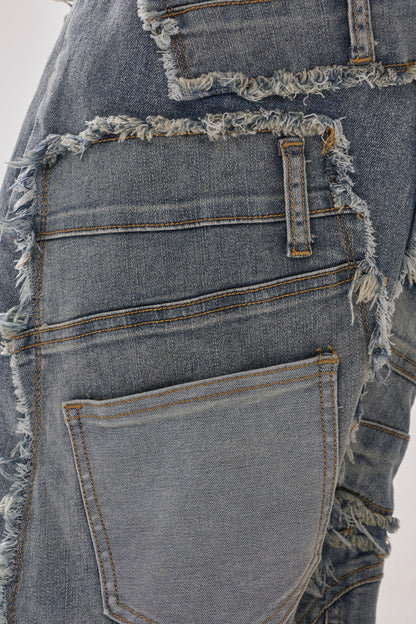 ALL OVER ME DENIM PATCHWORK JEANS