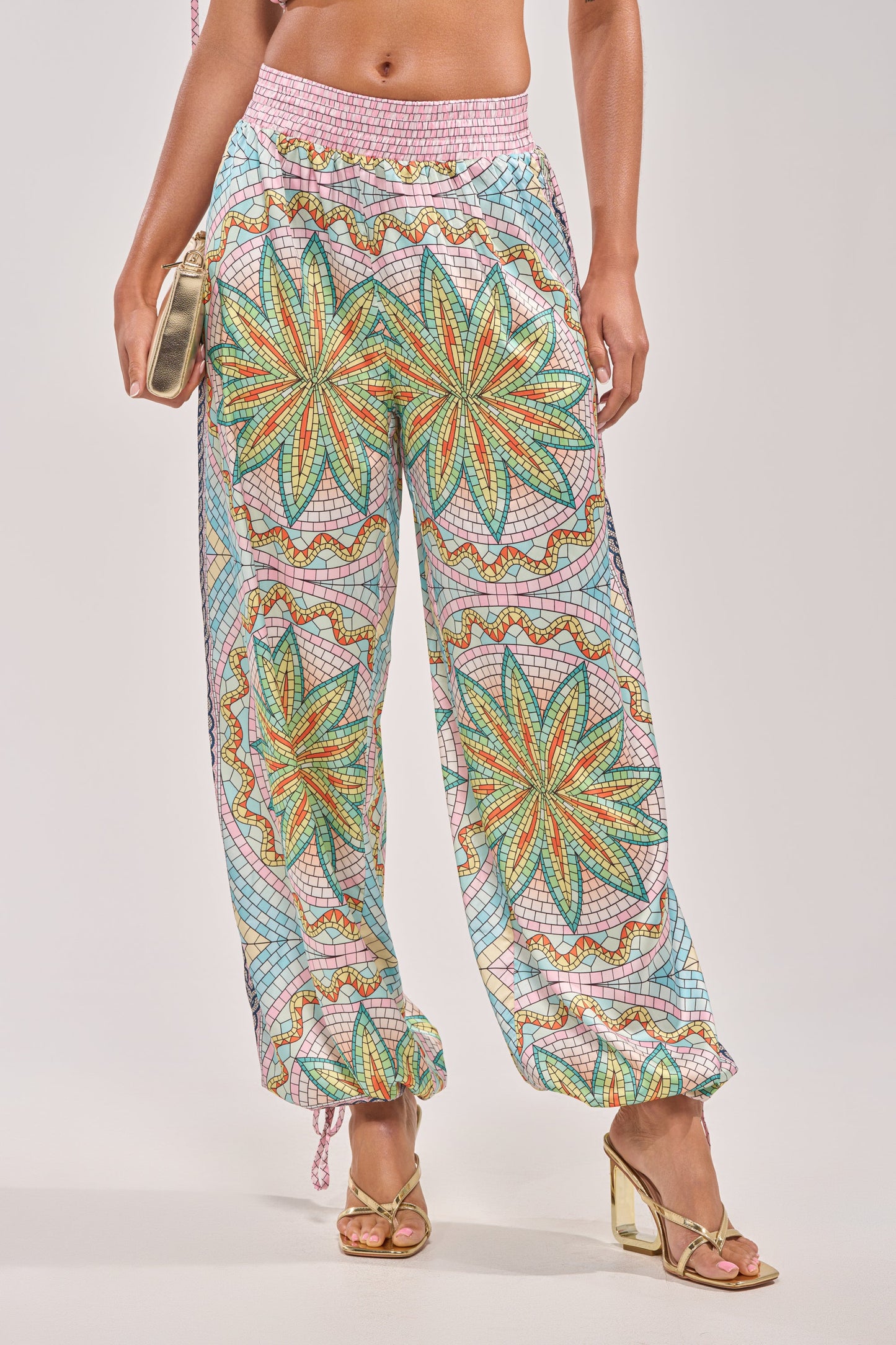 ALL DIFFERENT WAYS SATIN PALAZZO PANT