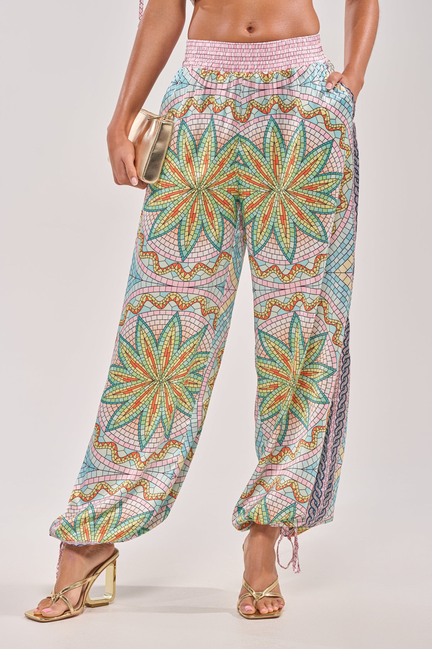ALL DIFFERENT WAYS SATIN PALAZZO PANT