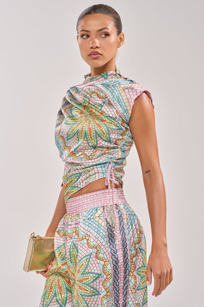 ALL DIFFERENT WAYS SATIN BLOUSE
