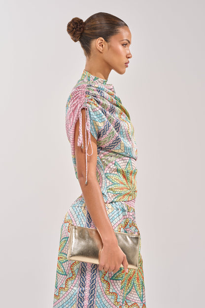 ALL DIFFERENT WAYS SATIN BLOUSE