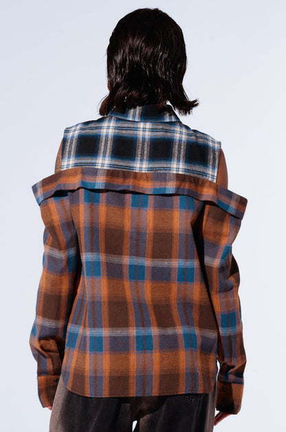 ALL IN A DAYS WORK BUTTON DOWN FLANNEL SHIRT