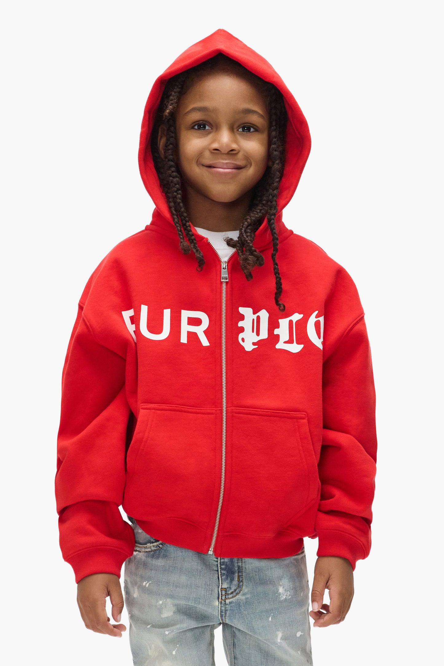 Kids' Half & Half Zip Up Hoodie