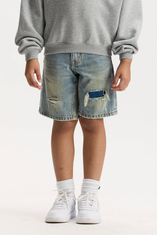 Kids' Faros Rip Patched Shorts