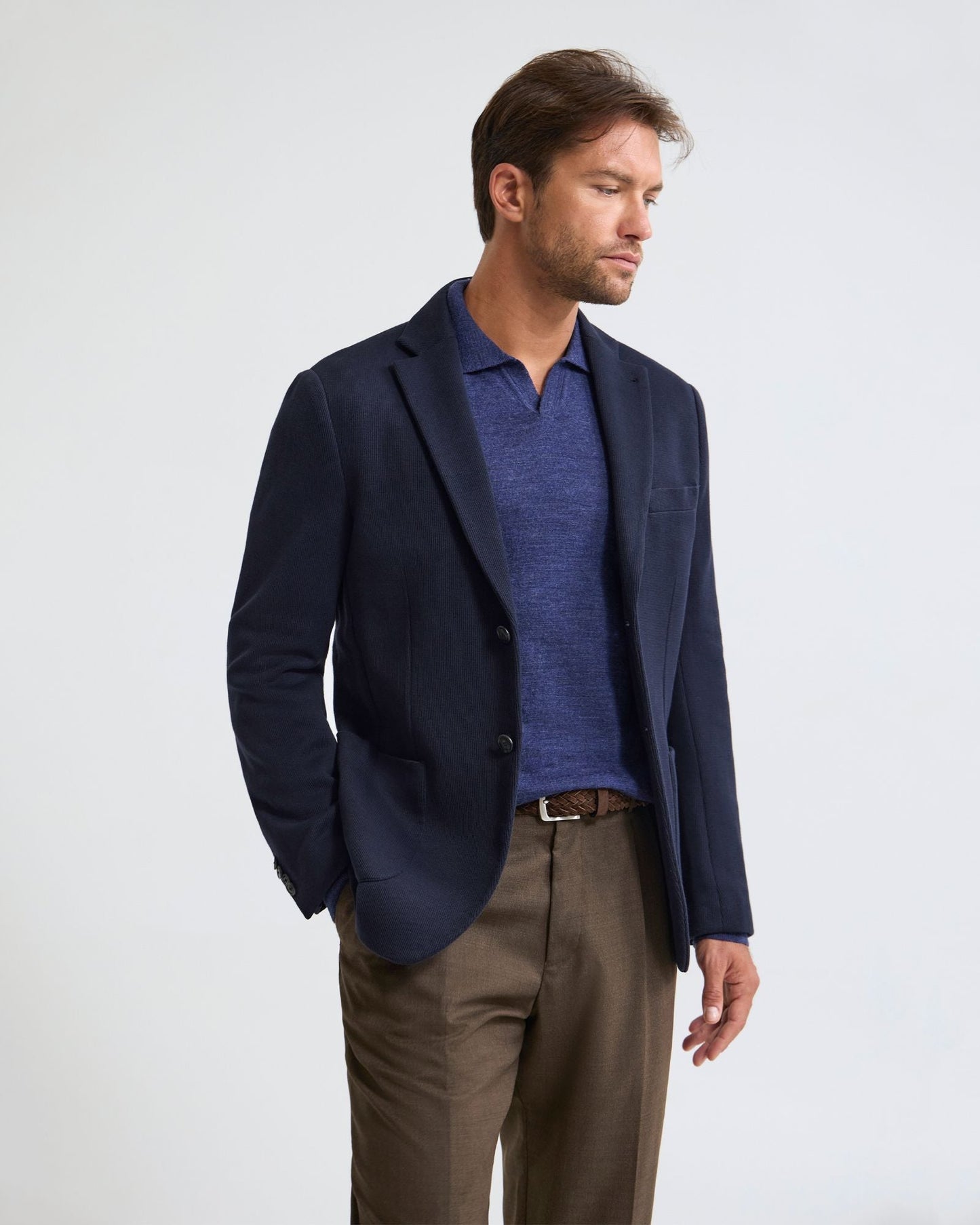 Antonio Cotton Knitted Blazer
