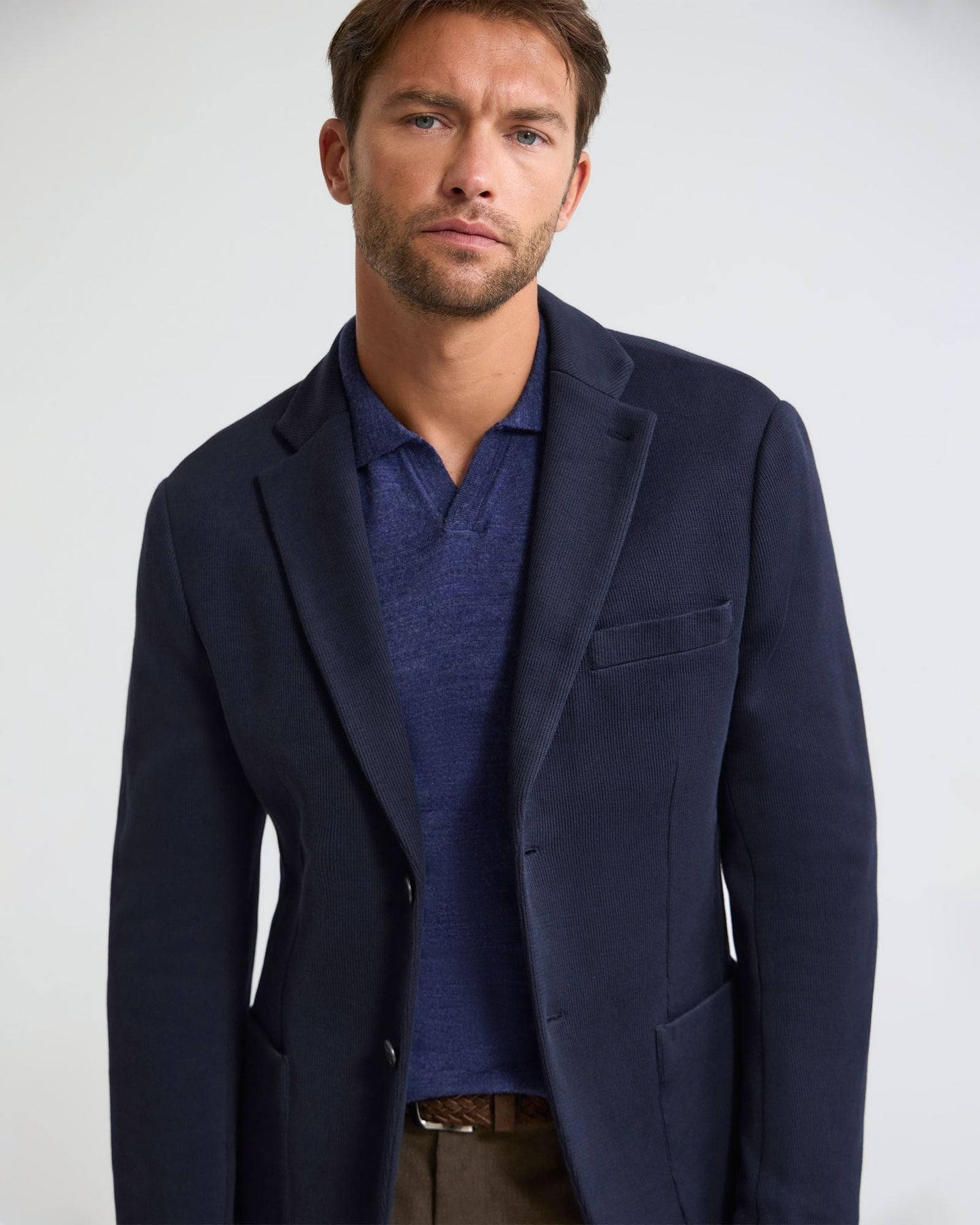 Antonio Cotton Knitted Blazer