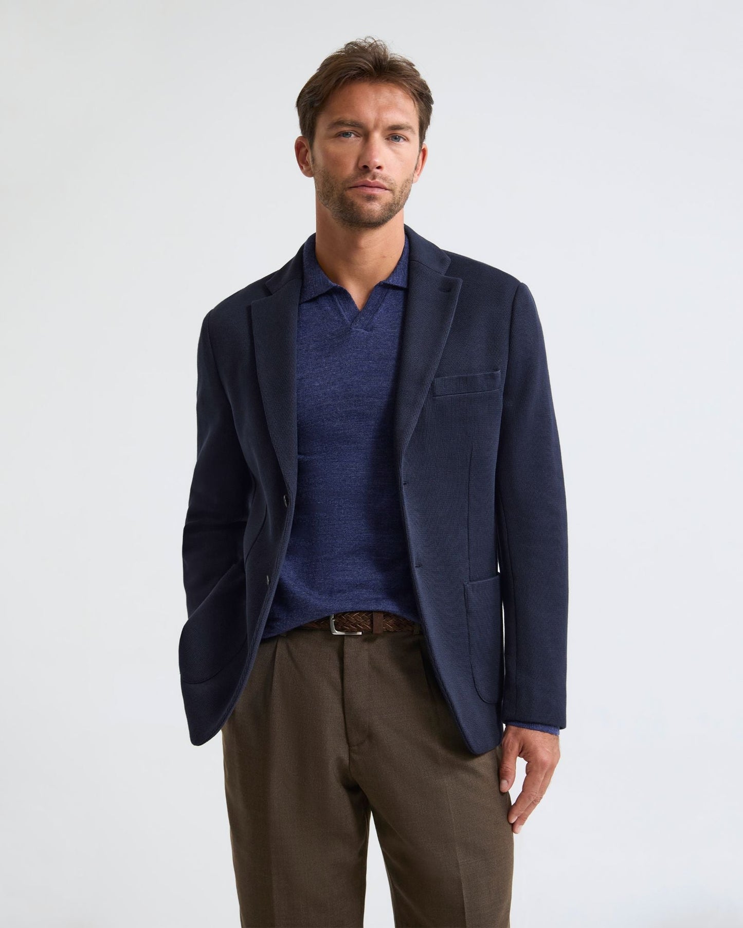 Antonio Cotton Knitted Blazer