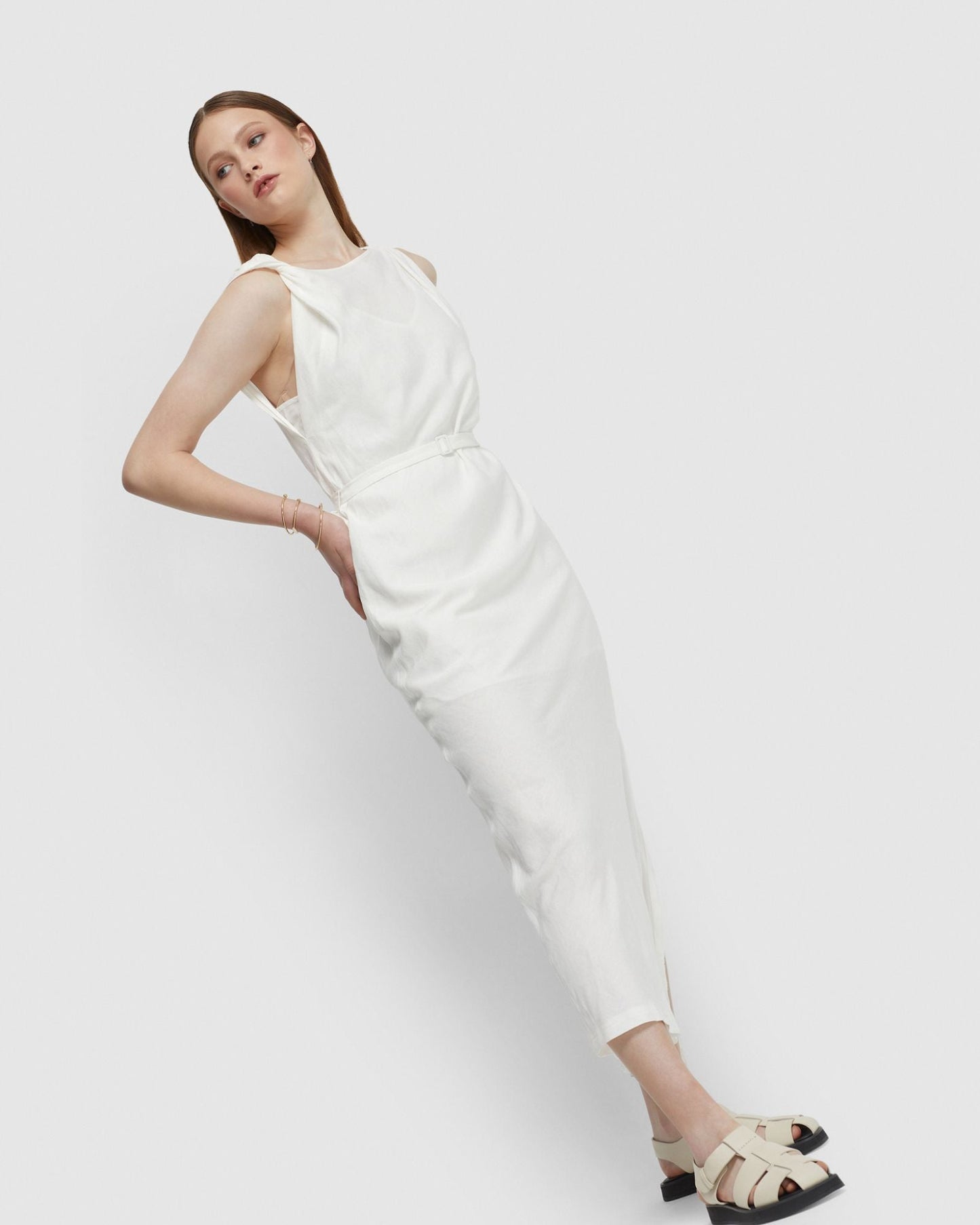 Sally Linen Blend Dress