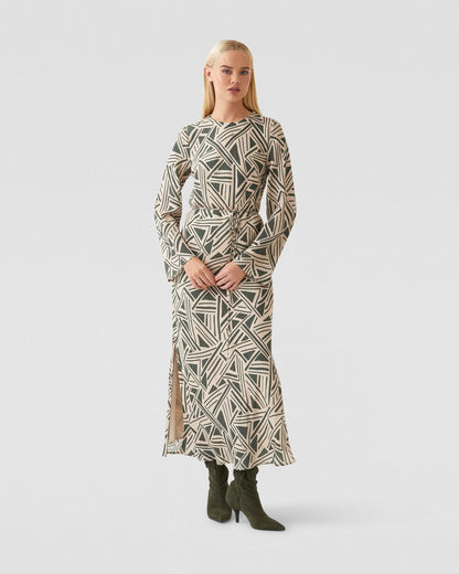 Alannah Geo Print Dress