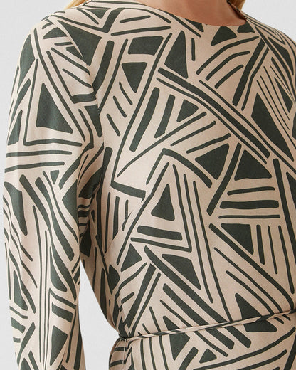 Alannah Geo Print Dress
