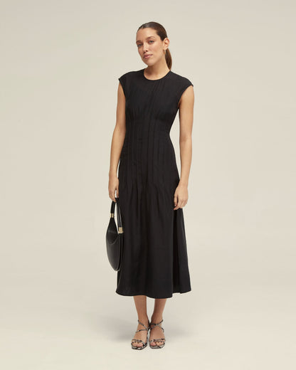 Clementine Pin-Tuck Dress