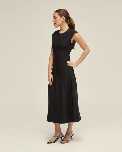 Clementine Pin-Tuck Dress