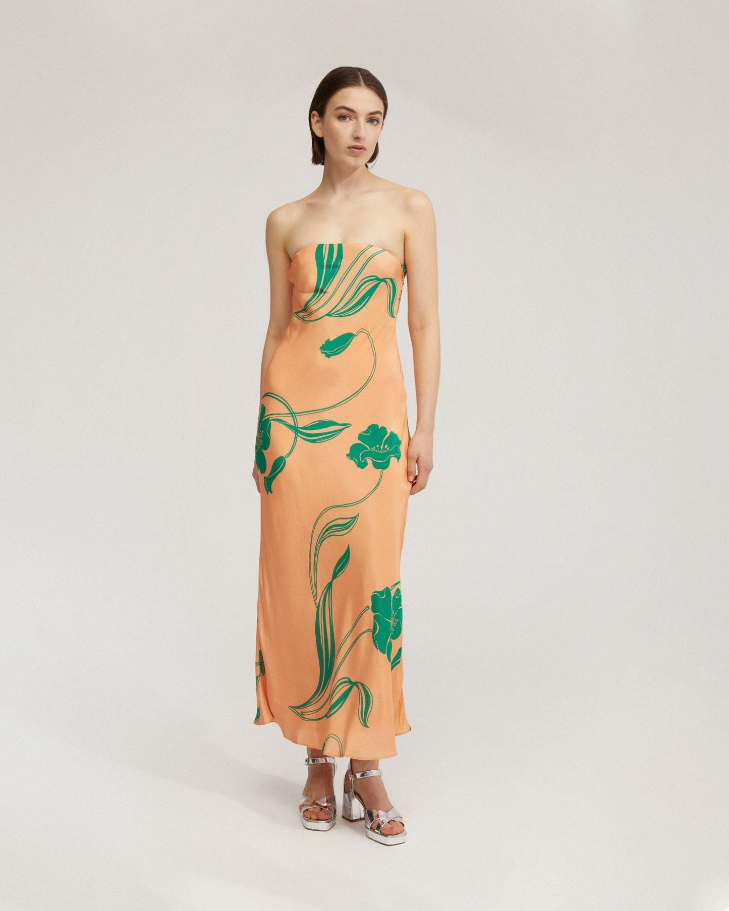 Rio Strapless Printed Dress