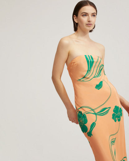Rio Strapless Printed Dress