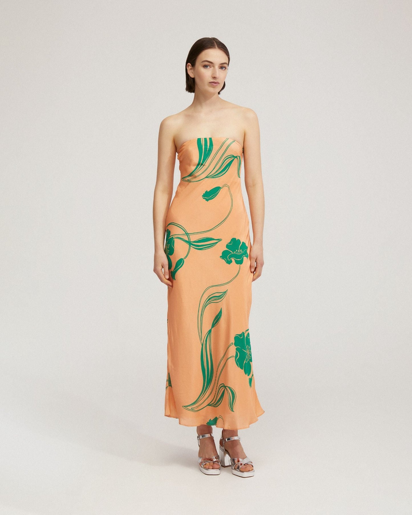 Rio Strapless Printed Dress