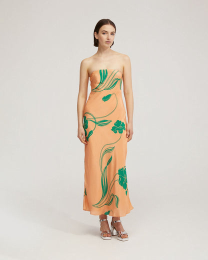 Rio Strapless Printed Dress