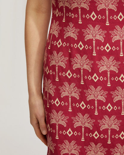 Scala Strapless Printed Dress