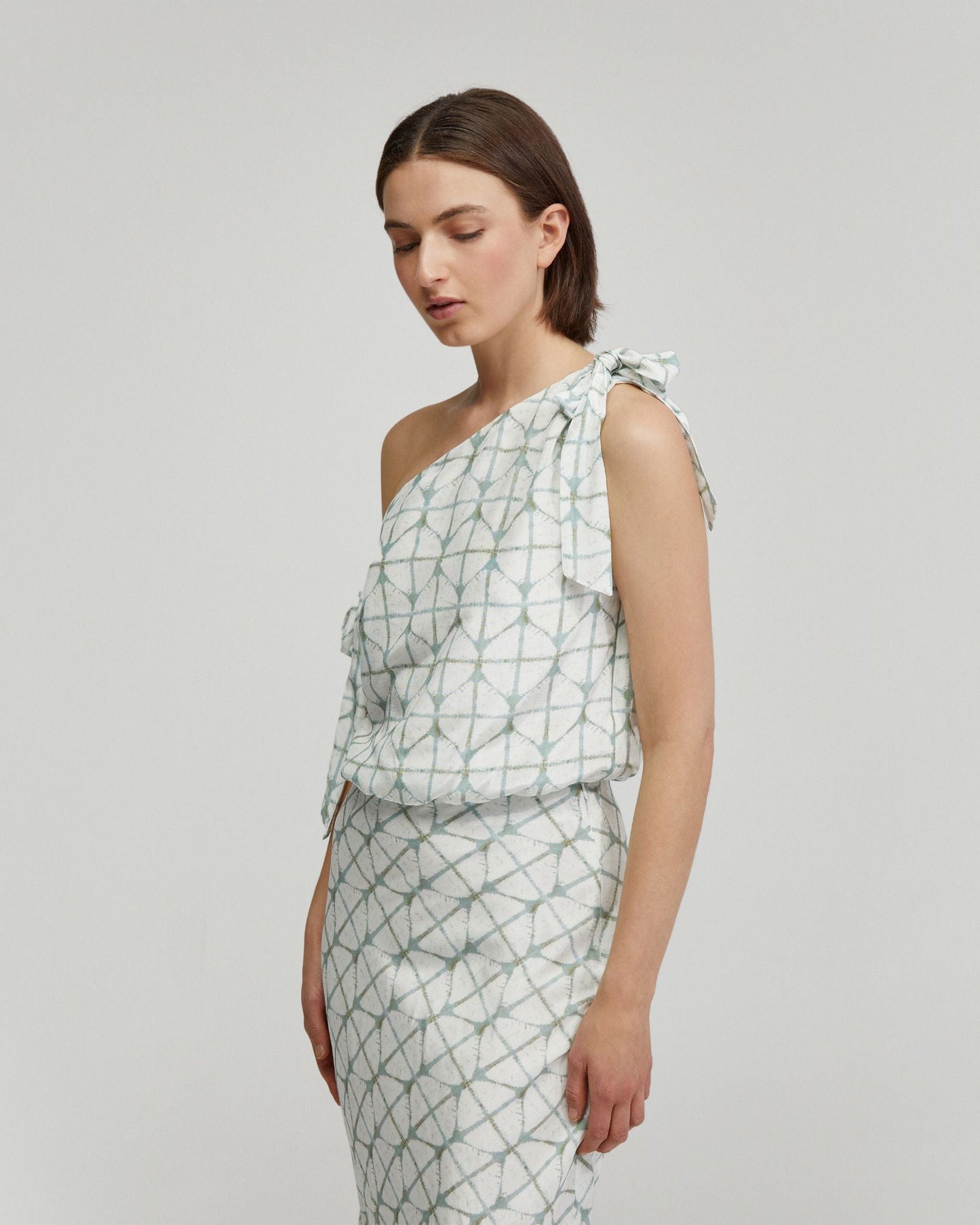 Sandy Printed Tie Up Top