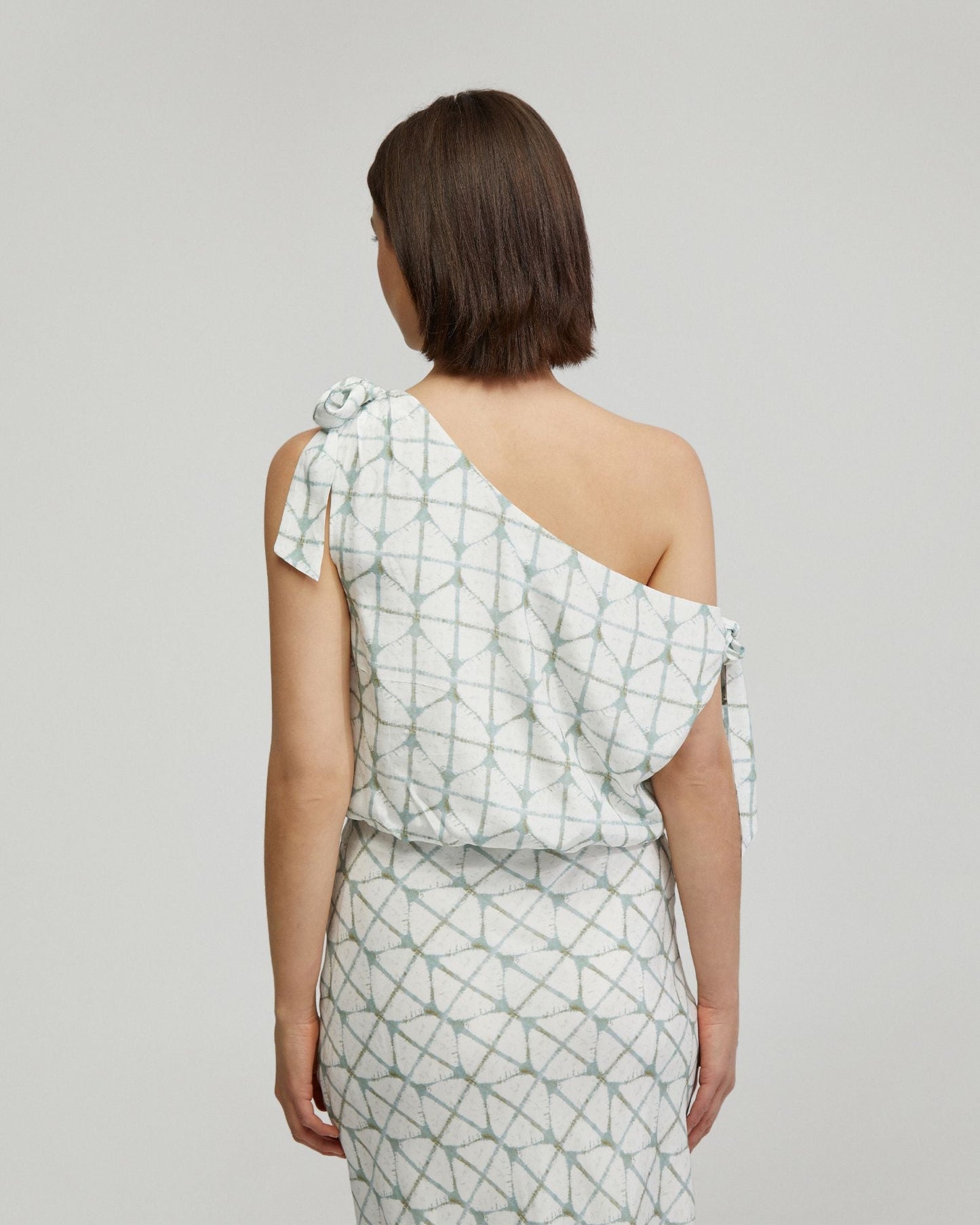 Sandy Printed Tie Up Top