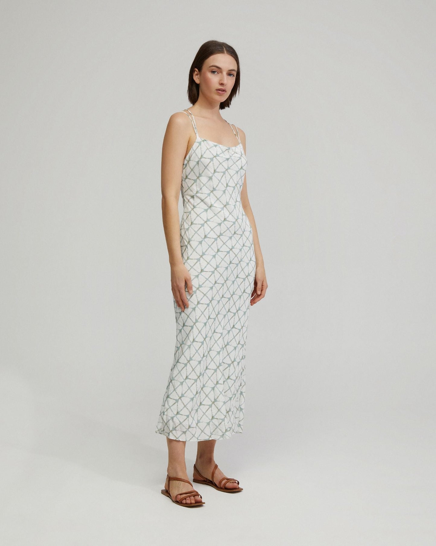 Monica Printed Slip Dress