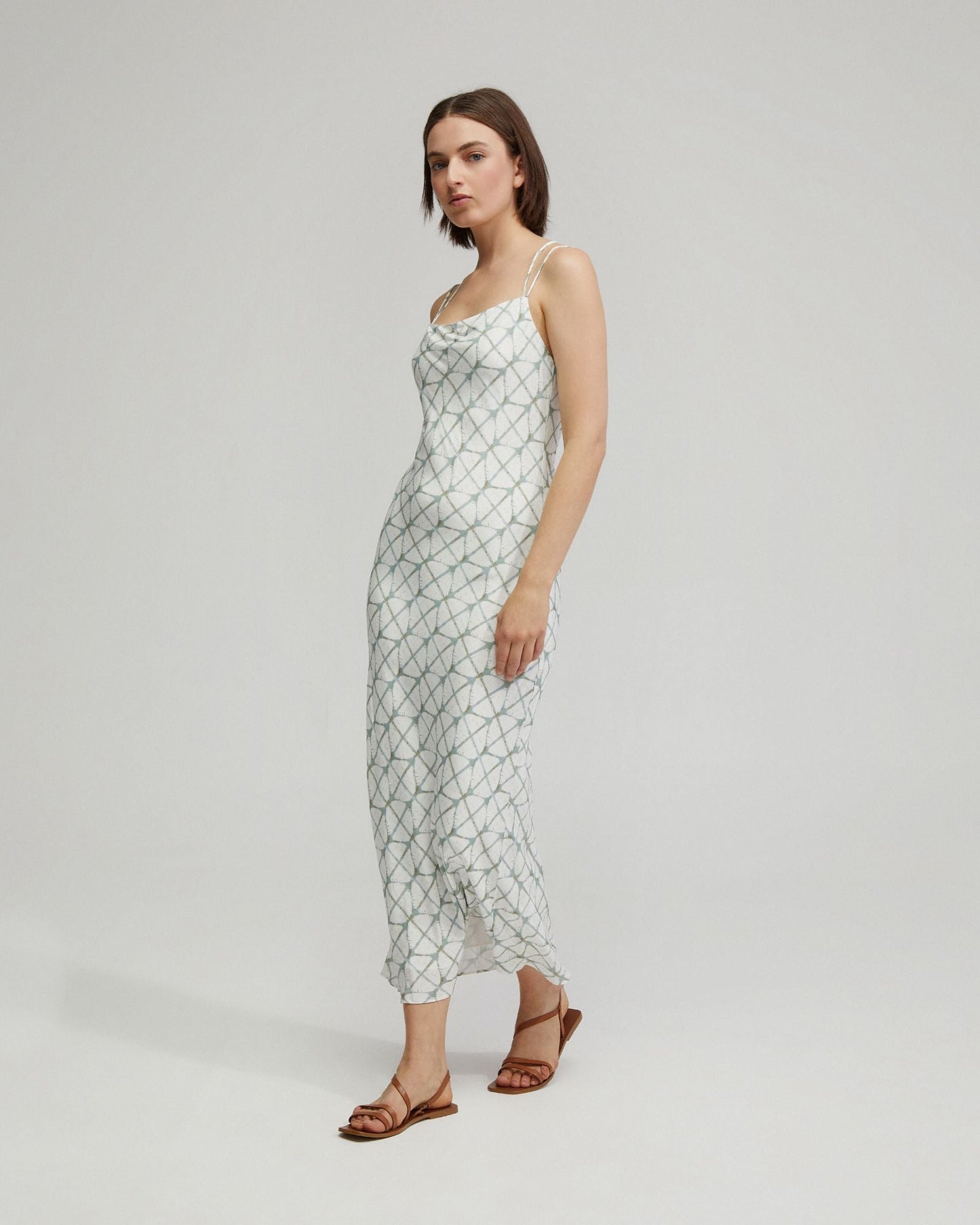 Monica Printed Slip Dress