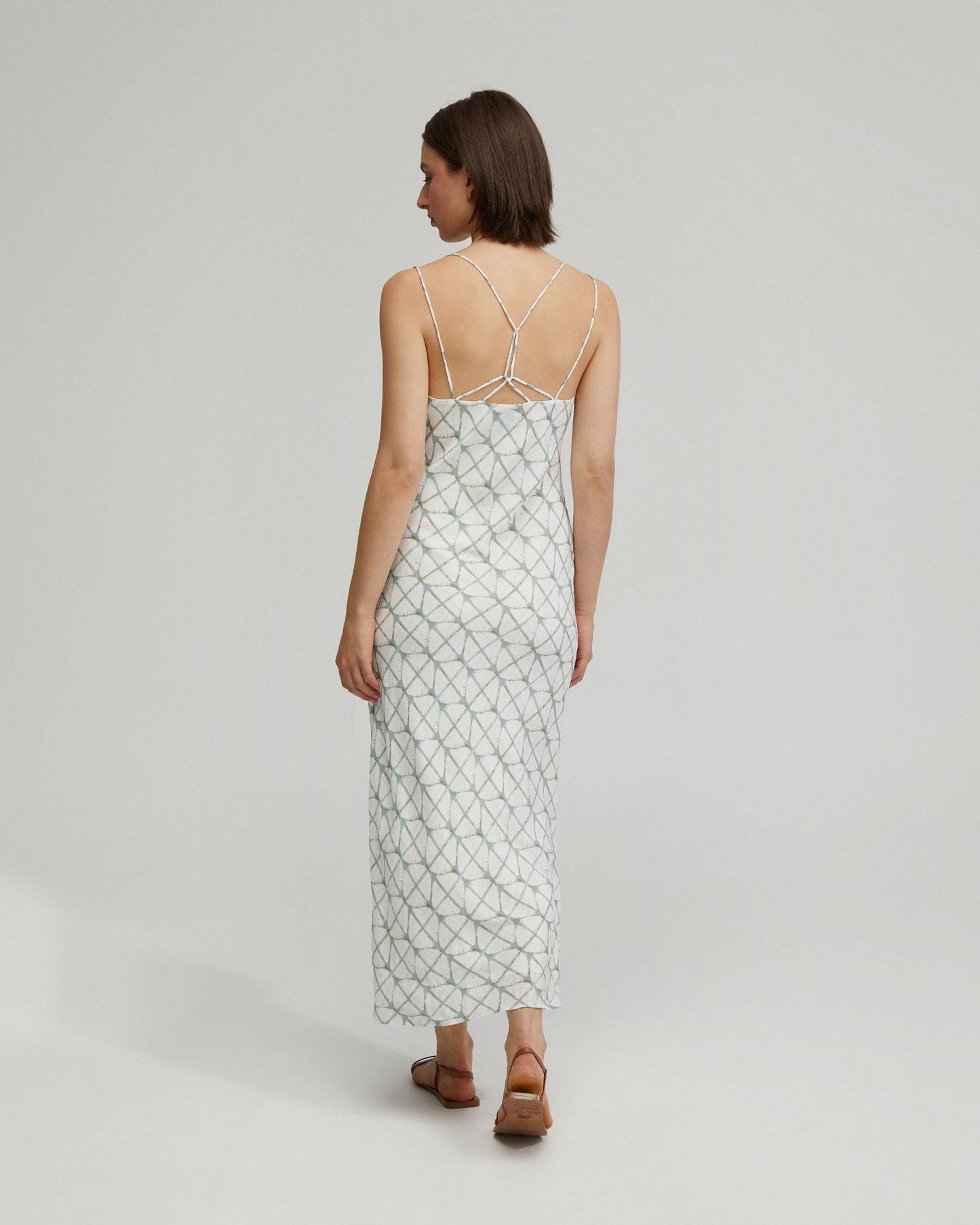 Monica Printed Slip Dress