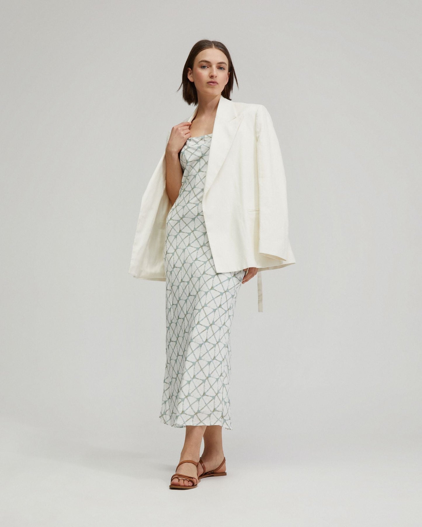 Monica Printed Slip Dress