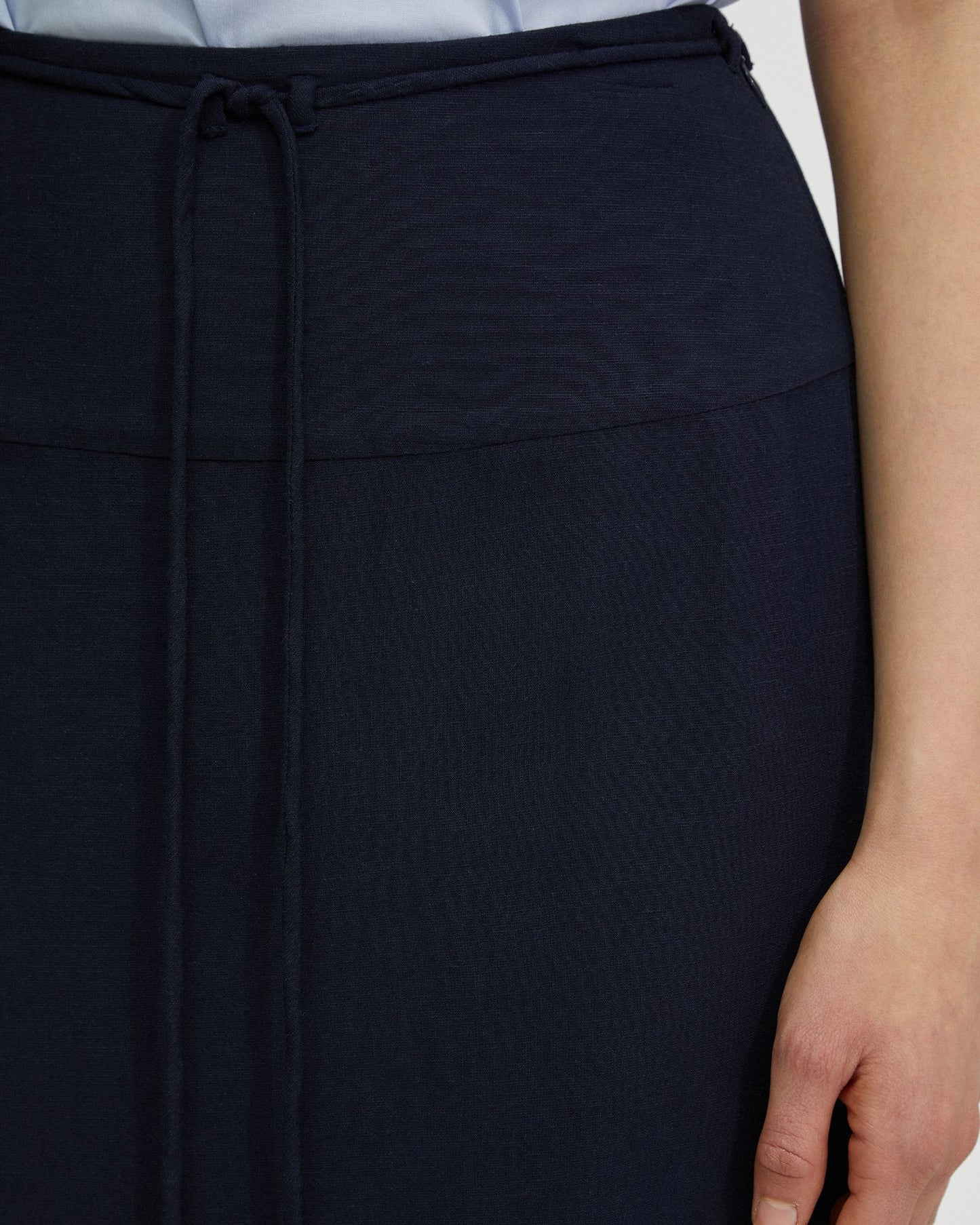 Rose Linen Blend Skirt