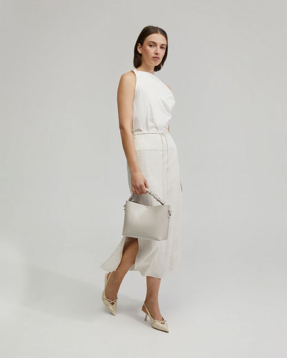 Rose Linen Blend Skirt