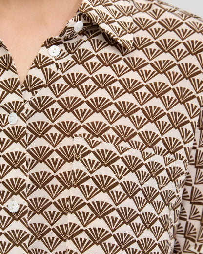 Jasmine Short Sleeve Printed Shirt