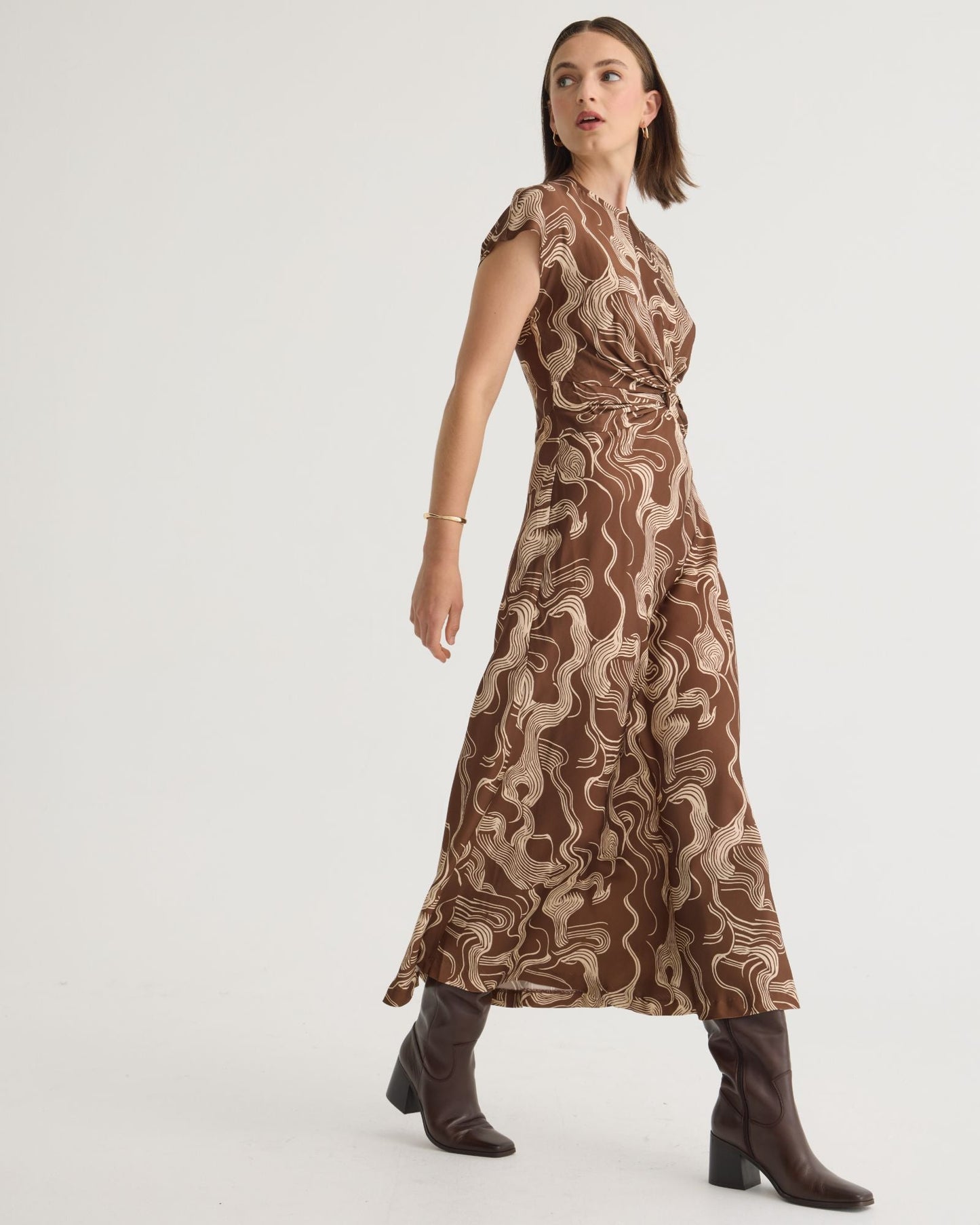 Charlotte Printed Twill Dress